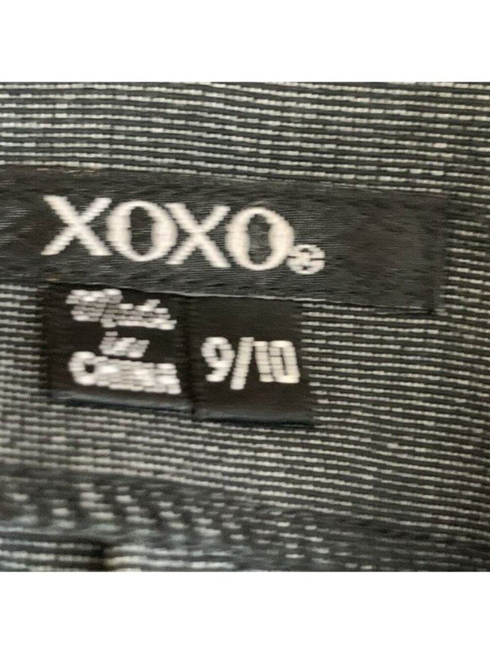 XOXO Womens Black Pencil Skirt Lace Trim Career Office Size 10 Midi - Picture 8 of 8